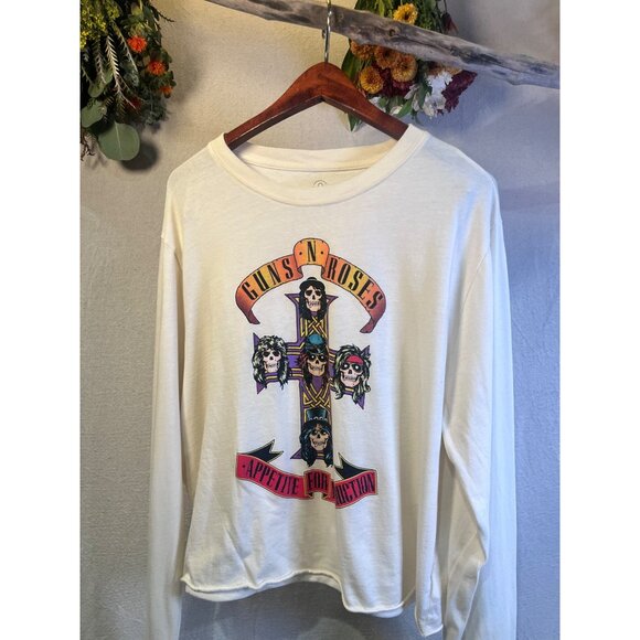 Licensed Guns N’ Roses Long Sleeve Graphic Tee – “Appetite for Destruction” – Cr - Picture 3 of 5